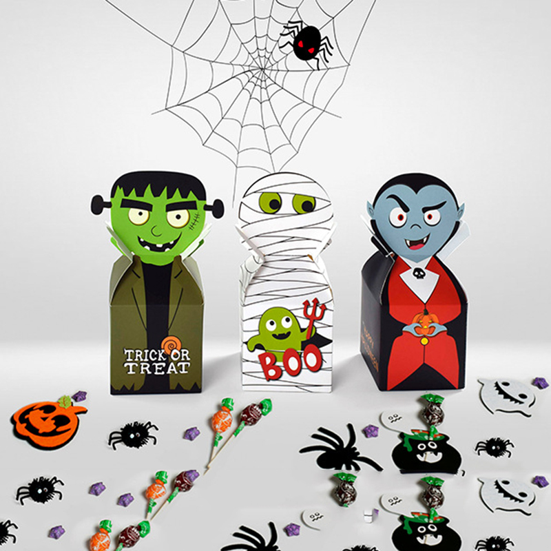 Plant Parent Gifts - 10/20Pcs Halloween Monster Paper Candy Gift