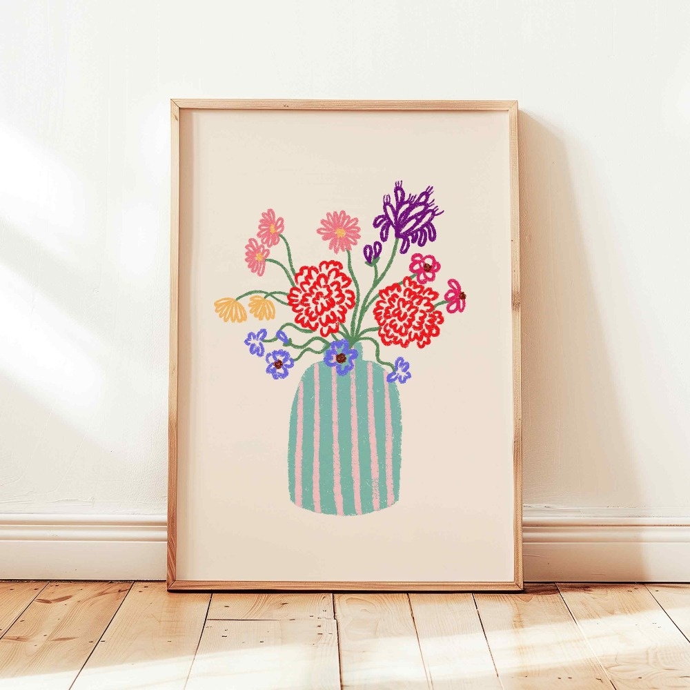 Frameless,1pc Retro Beige Flor - Plant Parenting 评论和价格
