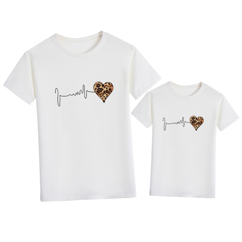 Leopard Heart Family T-shirt M - Plant Parent T Shirt 评论和价格
