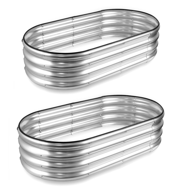1PCS Oval-shaped Galvanized St - Plant Parenting 评论和价格