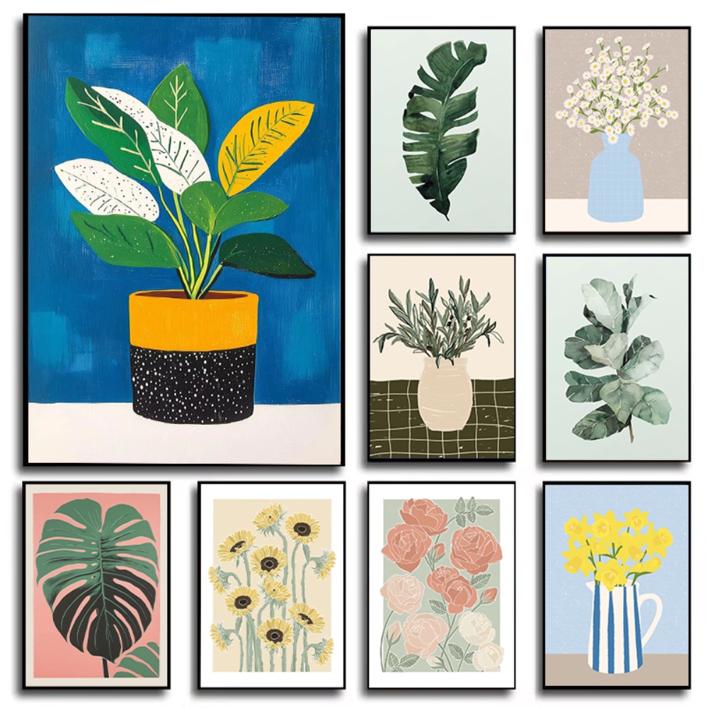 Garden Flower Vase Art Poster  - Plant Parenting 评论和价格