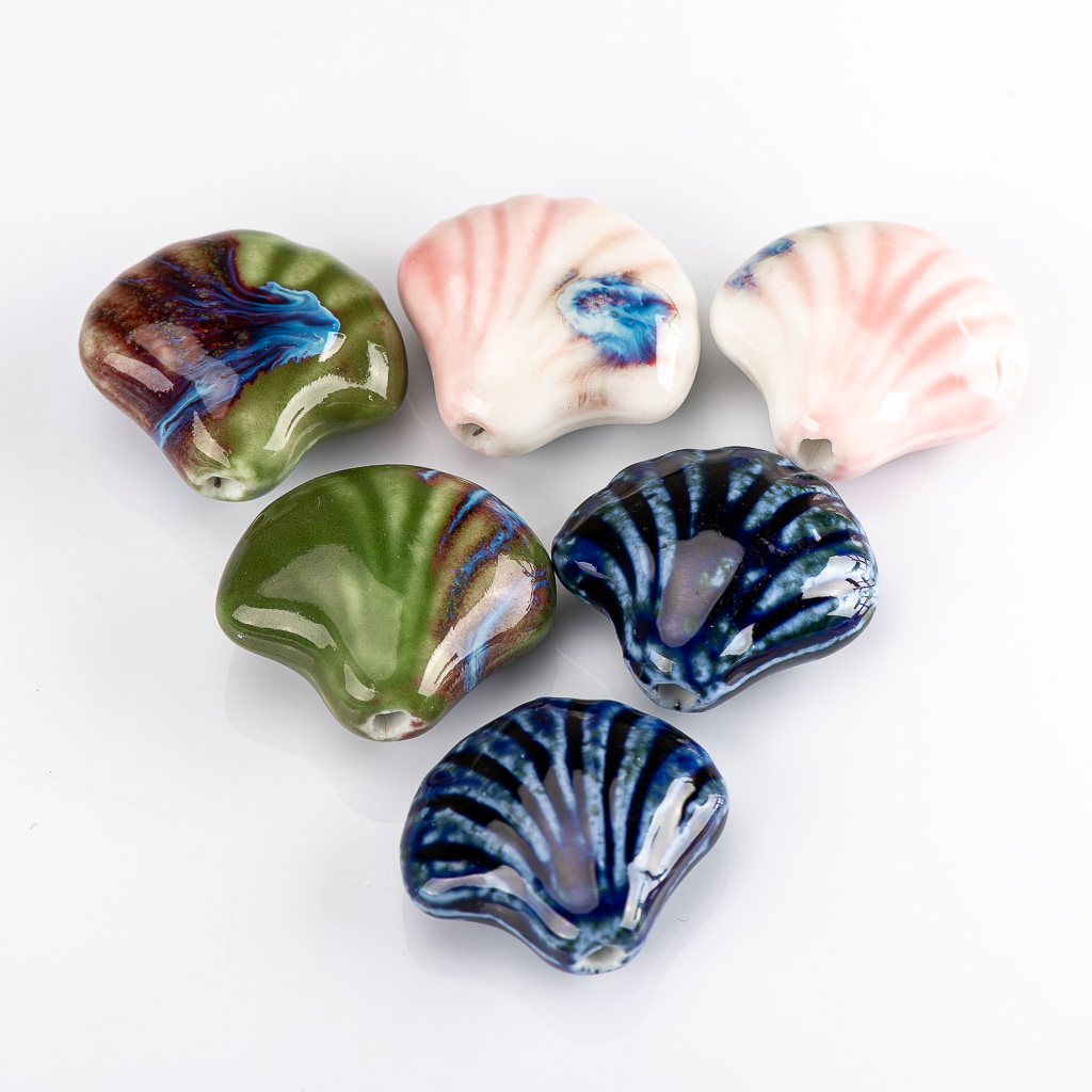 32#2pcs Multicolor Scallop Sha - Snake Plant Ceramic 评论和价格